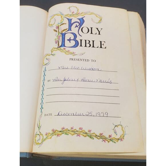 Nelson Regency Holy Bible King James Version GIANT PRINT Red Letter 1976 - Picture 6 of 11